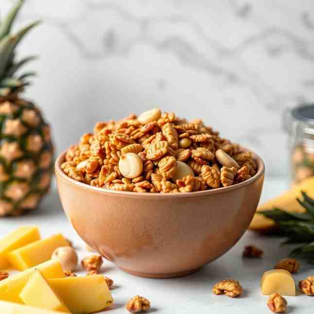 Tropical Roasted Macadamia Nuts Granola - Snack